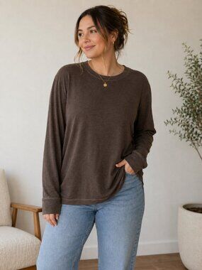$40 Retail Gap Olive Ribbed Long Sleeve Tee XL